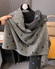 2024 fall and winter new love bird's nest scarf fashion wild thickened warm two-sided shawl