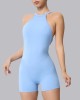 New tight sports quick dry jumpsuit peach butt outdoor running fitness jumpsuit backless one-piece yoga clothing