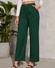 New spring, autumn and summer female solid color high waist draping comfortable casual Slim through