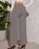 New spring, autumn and summer female solid color high waist draping comfortable casual Slim through