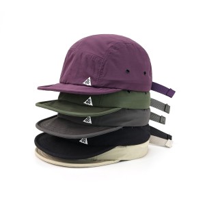 Short eave embroidered duckbill cap, soft hat with five brim, women's soft top baseball cap, men's trendy outdoor brand