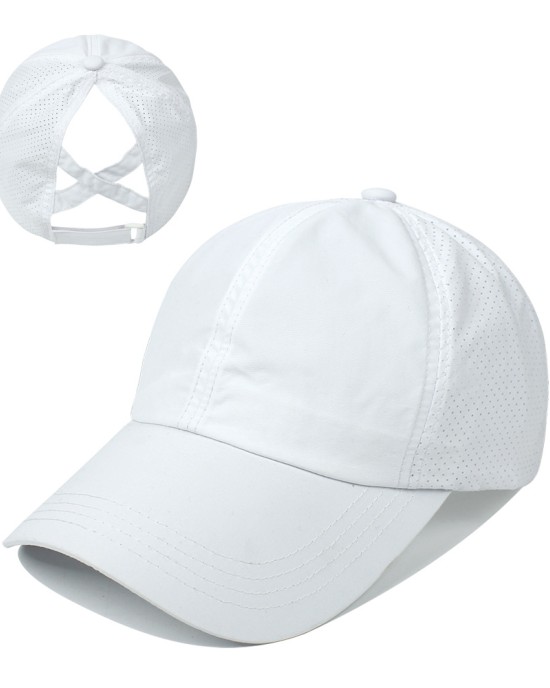 Baseball cap women new outdoor sports ponytail baseball cap breathable mesh