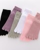 Five-finger socks female cotton summer sweat-absorbent tube toe socks breathable toe socks ladies cotton socks