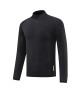 Men's long sleeved quick drying clothes, outdoor fitness training clothes, high elasticity semi open zipper sports T-shirt, running shirt