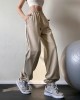 Loose sweatpants new running training closed leg yoga pants high waist show thin tide