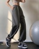 Loose sweatpants new running training closed leg yoga pants high waist show thin tide