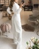 Long Dress New Chinese jumpsuit Slant waist temperament Commuter jumpsuit