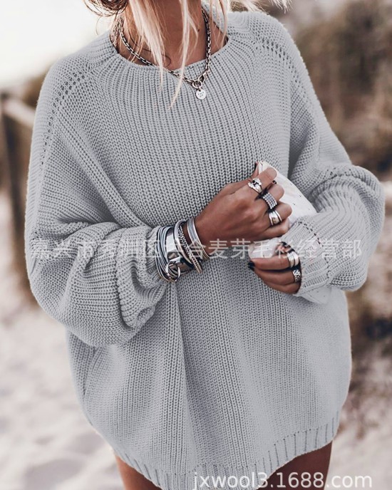 Winter new product knit sweater loose oversized sweater jacket